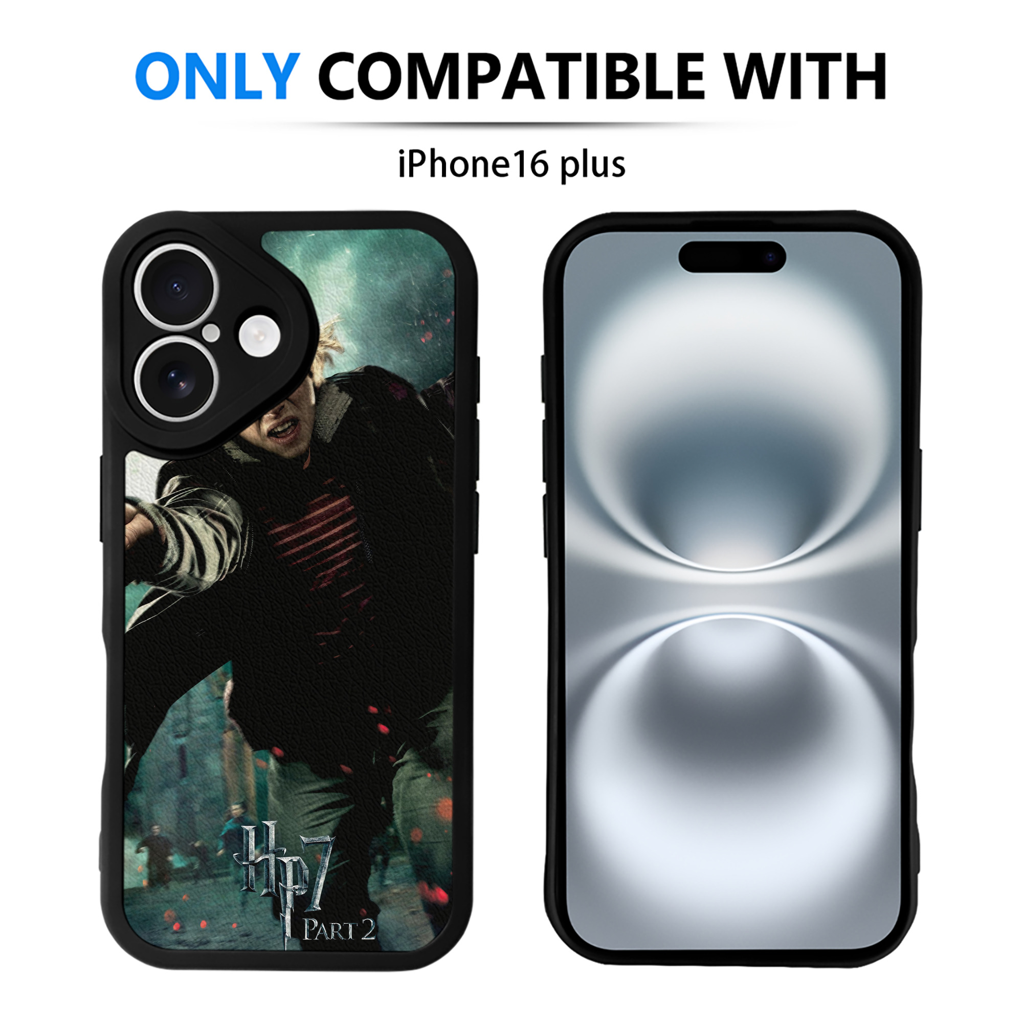 （画像用） Harry Potter ハリー・ポッターシリーズ 【iPhone 16シリーズ対応】シリコンスマホケース（レザー調） 材質：シリコン